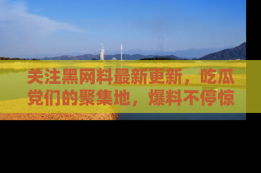 关注黑网料最新更新，吃瓜党们的聚集地，爆料不停惊喜连连！