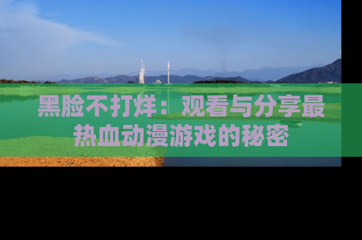 黑脸不打烊：观看与分享最热血动漫游戏的秘密