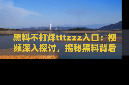 黑料不打烊tttzzz入口：视频深入探讨，揭秘黑料背后的人和事