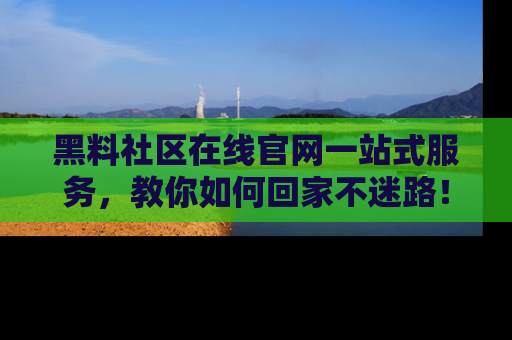 黑料社区在线官网一站式服务，教你如何回家不迷路！