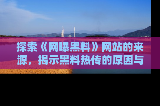 探索《网曝黑料》网站的来源，揭示黑料热传的原因与影响
