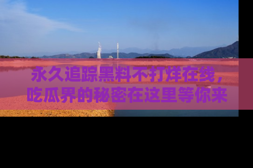 永久追踪黑料不打烊在线,吃瓜界的秘密在这里等你来发现!