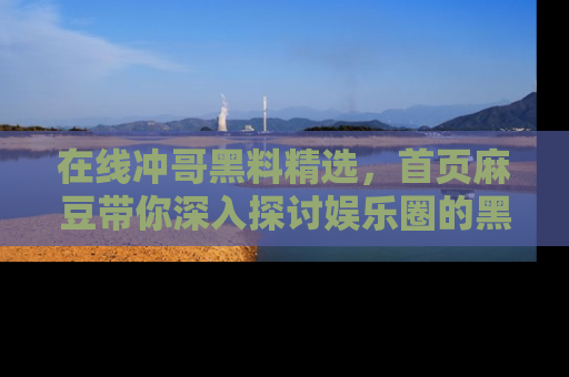 在线冲哥黑料精选,首页麻豆带你深入探讨娱乐圈的黑暗面