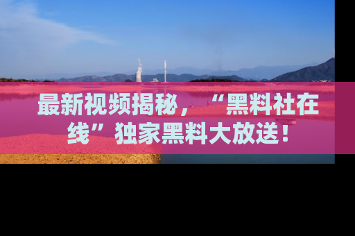 最新视频揭秘，“黑料社在线”独家黑料大放送！